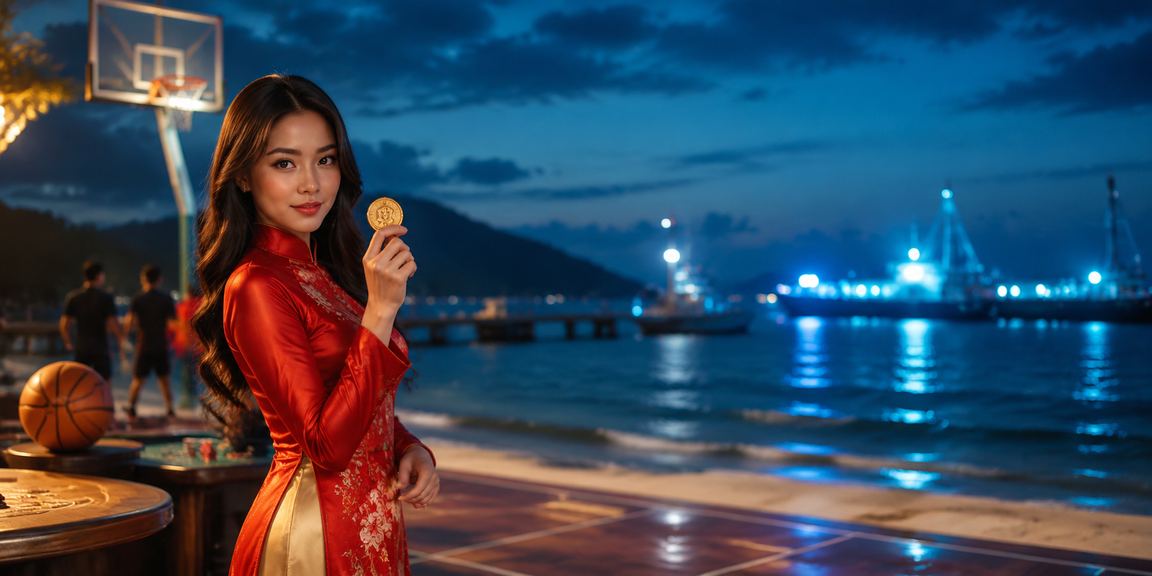 Người xem bóng rổ tại Côn Đảo với trang phục áo dài – bối cảnh cá cược thể thao Việt Nam
